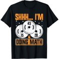 thumbnail image 1 of Exquisite and comfortable-Shhh I'm Doing Math Funny Weight Lifting Workout Training T-Shirt, 1 of 4