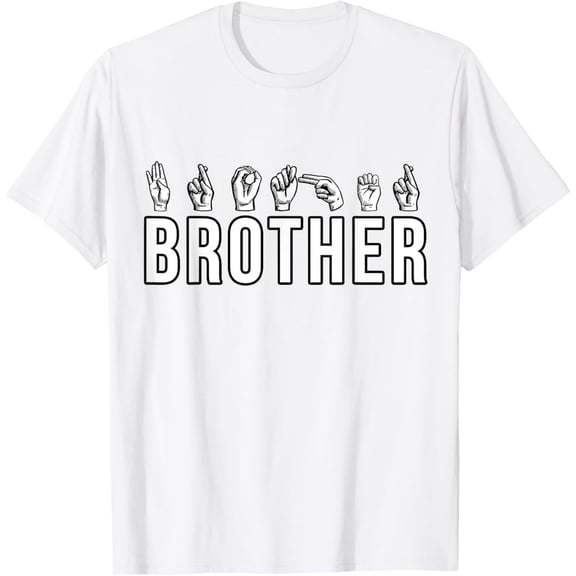 Exquisite and comfortable-Sign Language ASL Deaf Mute Gesture Brother Sibling T-Shirt