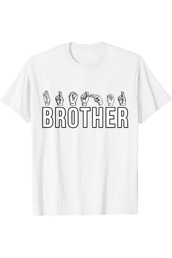 Exquisite and comfortable-Sign Language ASL Deaf Mute Gesture Brother Sibling T-Shirt