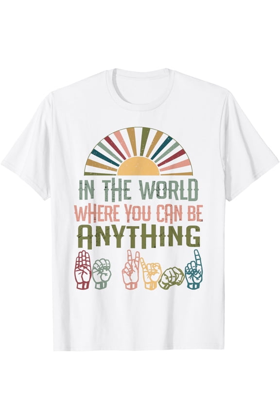 Exquisite and comfortable-Sign Language Deaf Awareness Kindness ASL Lenguaje de Se?as T-Shirt