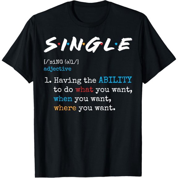 Exquisite and comfortable-Single Adjective Definition Relationship Singles T-Shirt