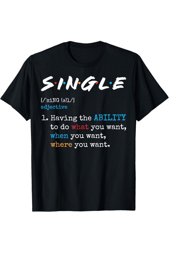 Exquisite and comfortable-Single Adjective Definition Relationship Singles T-Shirt