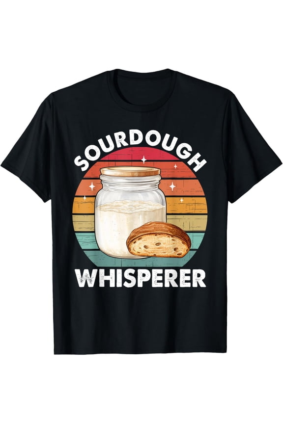 Exquisite and comfortable-Sourdough Whisperer Retro Sourdough Bread Baker Fermentation T-Shirt