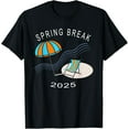 thumbnail image 1 of Exquisite and comfortable-Spring Break 2025 Beach Umbrella Chair Scene T-Shirt, 1 of 4