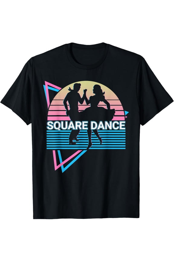 Exquisite and comfortable-Square Dance Square Dancing Retro T-Shirt