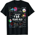 thumbnail image 1 of Exquisite and comfortable-Square Root Of 64 8th Birthday 8 Year Old Math Lover Nerd T-Shirt, 1 of 4