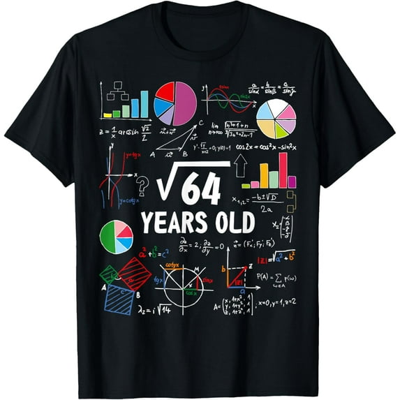 Exquisite and comfortable-Square Root Of 64 8th Birthday 8 Year Old Math Lover Nerd T-Shirt