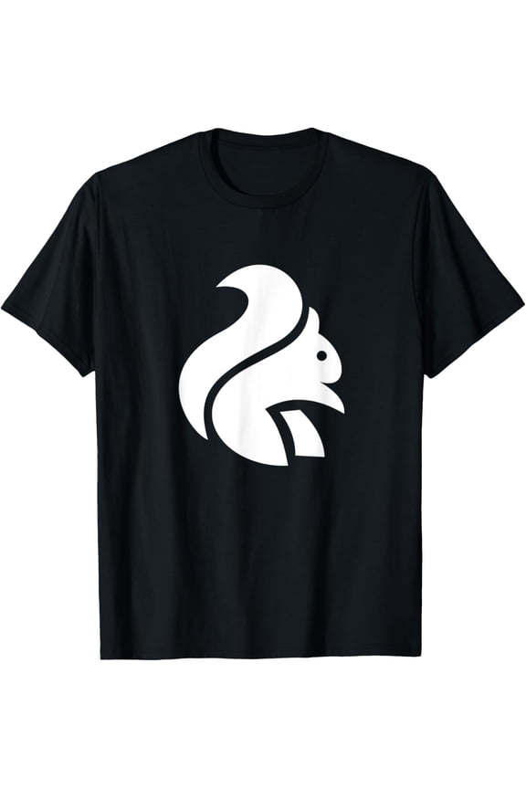 Exquisite and comfortable-Squirrel Silhouette Logo T-Shirt