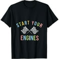 thumbnail image 1 of Exquisite and comfortable-Start Your Engines Checkered Flag Racing Adventure T-Shirt, 1 of 4