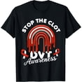 thumbnail image 1 of Exquisite and comfortable-Stop the Clot DVT Awareness Deep Vein Thrombosis 2024 T-Shirt, 1 of 4