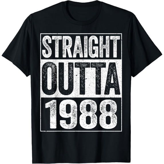 Exquisite and comfortable-Straight Outta 1988 T-Shirt 36th Birthday Shirt T-Shirt