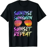 HESHIJIAZHU Exquisite and comfortable-Sunrise Sunburn Sunset Repeat T-Shirt