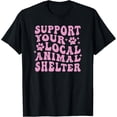 thumbnail image 1 of Exquisite and comfortable-Support Your Local Animal Shelter Rescue Dogs Fur Mama Retro T-Shirt, 1 of 4