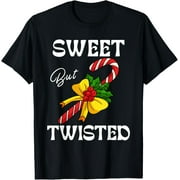 HESHIJIAZHU Exquisite and comfortable-Sweet But Twisted Candy Cane Shirt Christmas Xmas Candy Cane T-Shirt