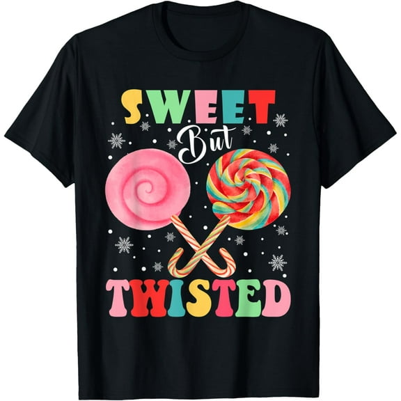 Exquisite and comfortable-Sweet But Twisted Candy Cane Shirt Christmas Xmas Candy Cane T-Shirt