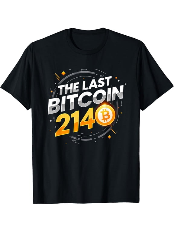 Exquisite and comfortable-The Last Bitcoin Year 2140 Crypto Mining BTC Logo Blockchain T-Shirt