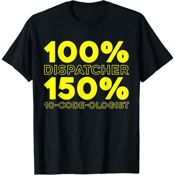 Exquisite and comfortable-Thin Gold Line Police Yellow - Emergency Dispatcher T-Shirt
