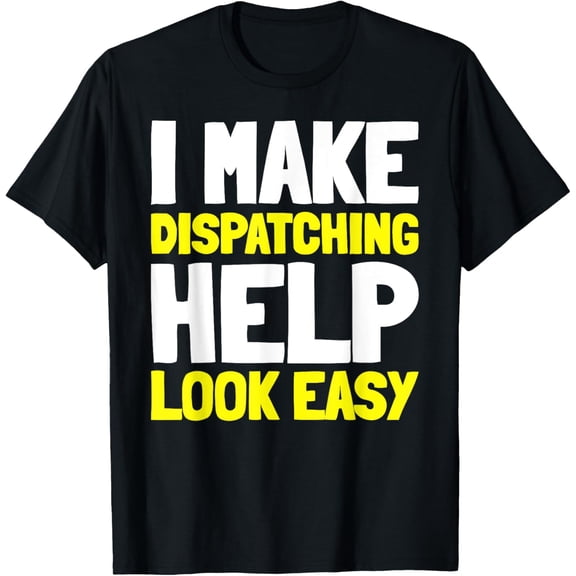 Exquisite and comfortable-Thin Gold Line Police Yellow - Emergency Dispatcher T-Shirt