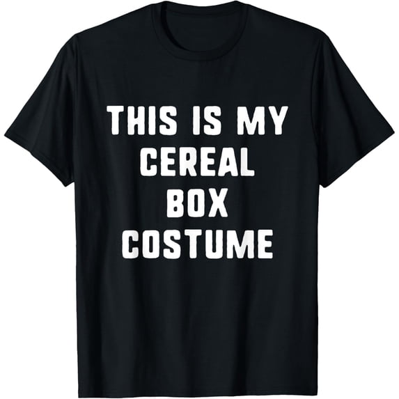 Exquisite and comfortable-This Is My Cereal Box Halloween Costume Simple Funny T-Shirt