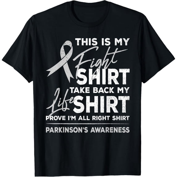 Exquisite and comfortable-This Is My Fight Shirt Parkinson's Disease Awareness Ribbon T-Shirt