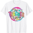 thumbnail image 1 of Exquisite and comfortable-This Teacher Is Glowing Hello Summer Funny End Of School T-Shirt for Men Women, 1 of 4