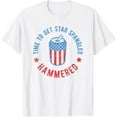 thumbnail image 1 of Exquisite and comfortable-Time to Get Star Spangled Hammered Shirt 4th July Drinking T-Shirt, 1 of 4