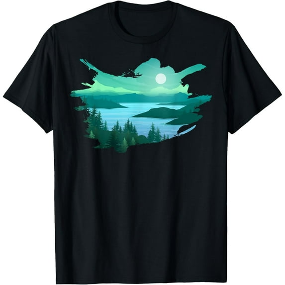 Exquisite and comfortable-Timeless Mountain, Nature Trees, River and Forest T-Shirt