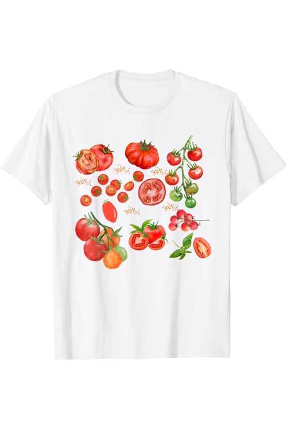 Exquisite and comfortable-Tomato Fruit Botanical Cottagecore Clothing Vegetable T-Shirt
