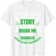 thumbnail image 1 of Exquisite and comfortable-Traumatic Brain Injury Awareness TBI Green Ribbon Men Women T-Shirt, 1 of 4