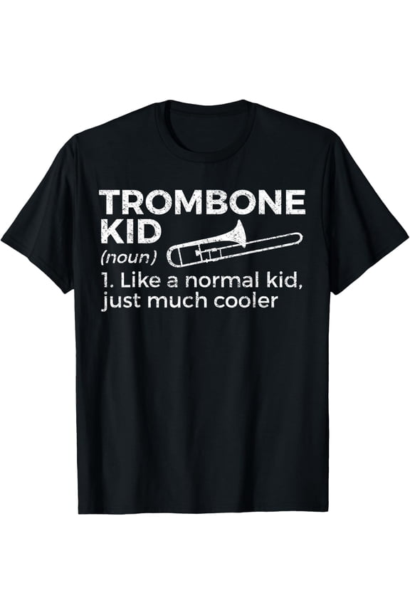 Exquisite and comfortable-Trombone Kid Definition Trombone Player T-Shirt