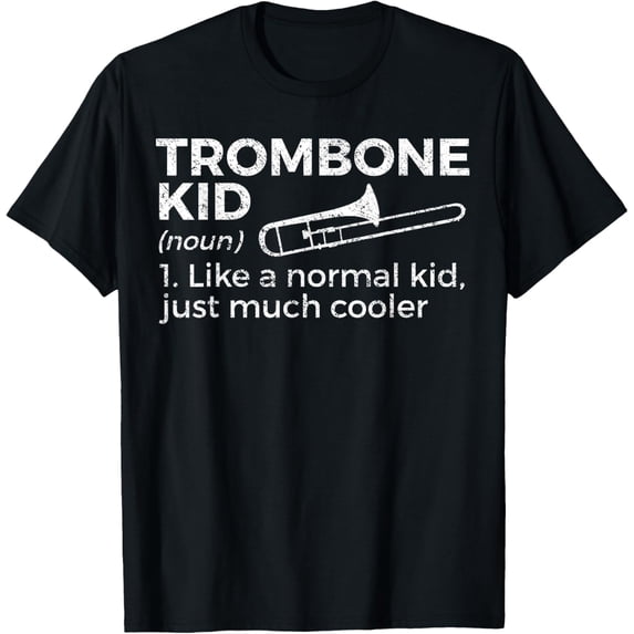 Exquisite and comfortable-Trombone Kid Definition Trombone Player T-Shirt