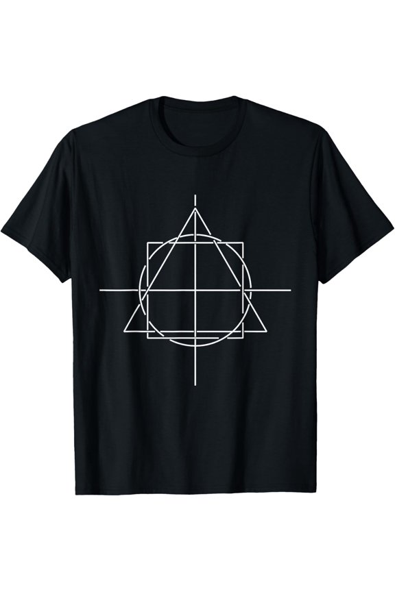 Exquisite and comfortable-Tshirt - Geometric design - triangle, square, circle, line T-Shirt