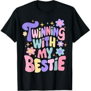 Exquisite and comfortable-Twinning With My Bestie Friend Matching Tee BFF Twins Day T-Shirt