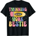 thumbnail image 1 of Exquisite and comfortable-Twinning With My Work Bestie Spirit Week Best Friend Twin T-Shirt, 1 of 4