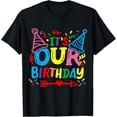 thumbnail image 1 of Exquisite and comfortable-Twins Twin It's our Birthday T-Shirt, 1 of 4
