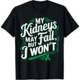 thumbnail image 1 of Exquisite and comfortable-Unisex T-Shirt - Black, Small - Short Sleeve V-Neck - Kidney Disease Patients and Supporters, 1 of 4