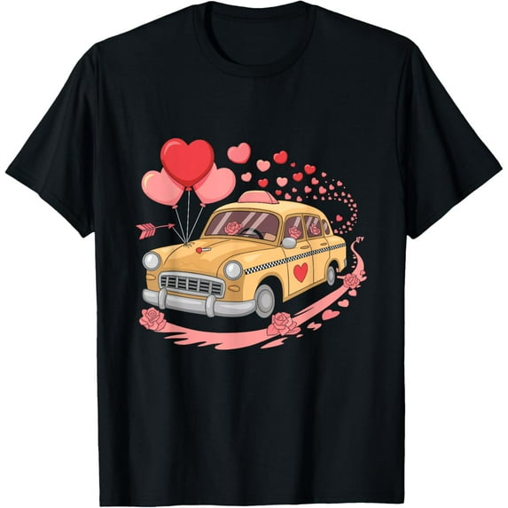 Exquisite and comfortable-Valentines Day Taxi Driver Cab Taxis Drivers T-Shirt