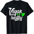 thumbnail image 1 of Exquisite and comfortable-Vegan And Healthy Plant Diet Vegetarian No Meat T Shirt, 1 of 4