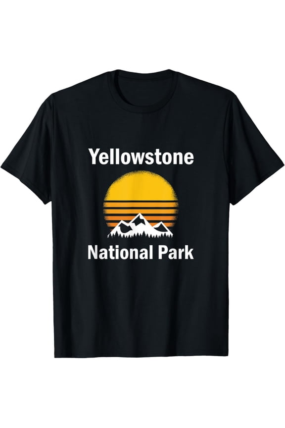 Exquisite and comfortable-Vintage Yellowstone National Park Retro Mountains T-Shirt