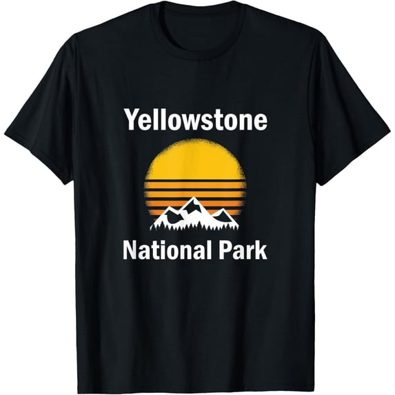 Exquisite and comfortable-Vintage Yellowstone National Park Retro Mountains T-Shirt