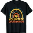 thumbnail image 1 of Exquisite and comfortable-Volunteer Coordinator Boho Rainbow Apparel Event Planning T-Shirt, 1 of 7