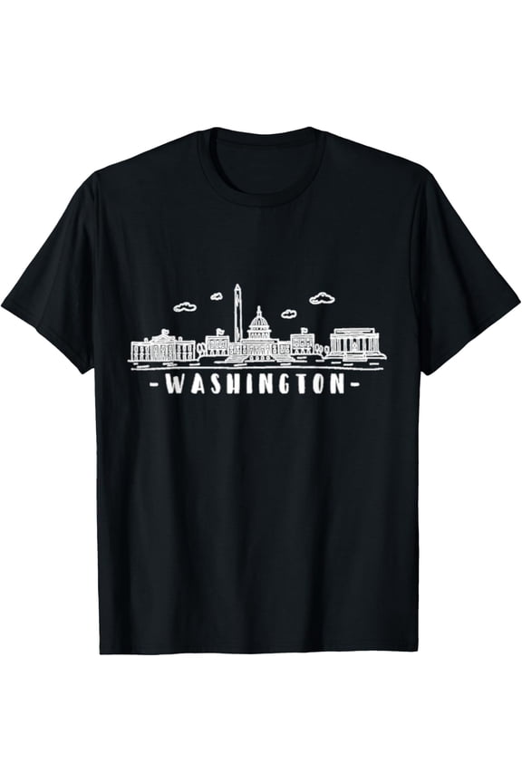 Exquisite and comfortable-Washington DC Skyline T-Shirt