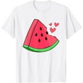thumbnail image 1 of Exquisite and comfortable-Watermelon Slice Melon Summer Vacation Season Fruit Lovers T-Shirt, 1 of 4