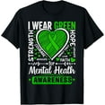 thumbnail image 1 of Exquisite and comfortable-Wear Green For Mental Health Awareness Month Men Women Kids T-Shirt, 1 of 4