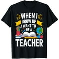 thumbnail image 1 of Exquisite and comfortable-When I Grow Up I Want To Be A Teacher Future Educator Kids T-Shirt, 1 of 4