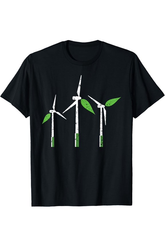 Exquisite and comfortable-Wind Renewable Energy Windtech Windmill Enthusiast T-Shirt