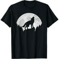 thumbnail image 1 of Exquisite and comfortable-Wolf Forest Wildlife Wild Animal Wilderness Wolves Moon T-Shirt, 1 of 4