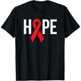 thumbnail image 1 of Exquisite and comfortable-World Aids Day Red Ribbon Hope World Aids Tag T-Shirt, 1 of 4
