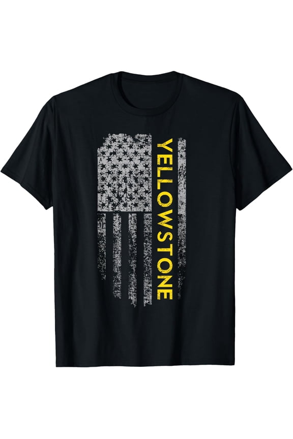 Exquisite and comfortable-Yellowstone American Flag T-Shirt
