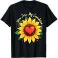 thumbnail image 1 of Exquisite and comfortable-You Are My Sunshine Sunflower Heart Love for Couples Family T-Shirt, 1 of 4